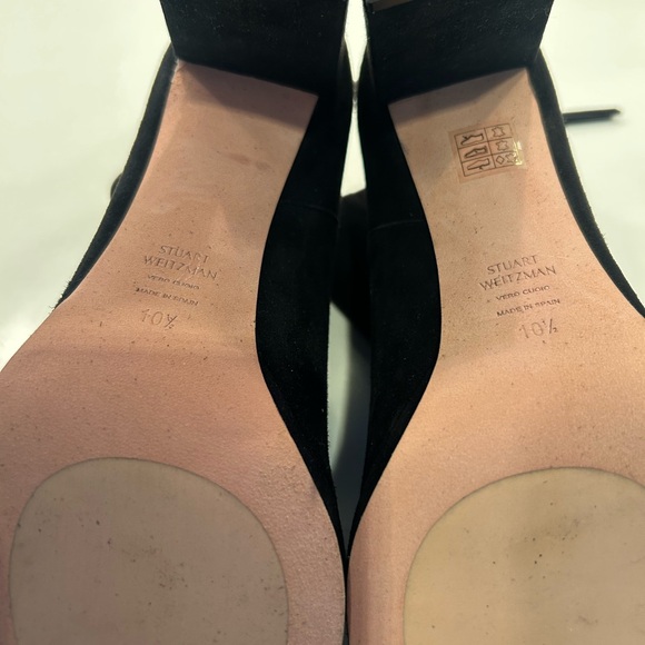 Stuart Weitzman blocked heeled booties - Picture 9 of 10
